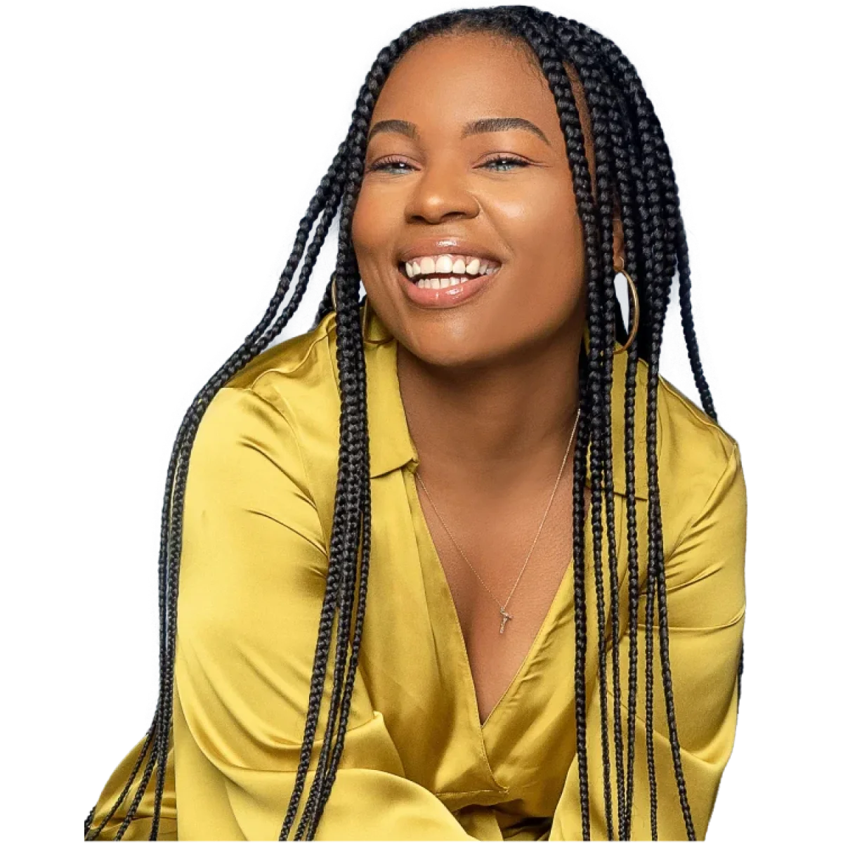 Woman smiling